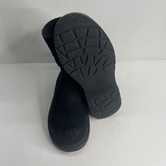 Ugg Tillee Women Black Sheepskin‎ Mid Calf Bootie Size 4 - Picture 7 of 8